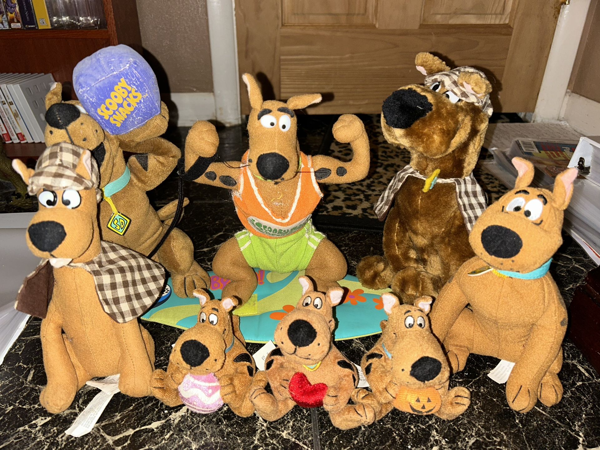 8 Various Scooby Doo Plushies
