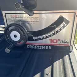 CRAFTSMAN 10-in 15-Amp 120-Volt Corded Portable Jobsite Table Saw with with extra blades