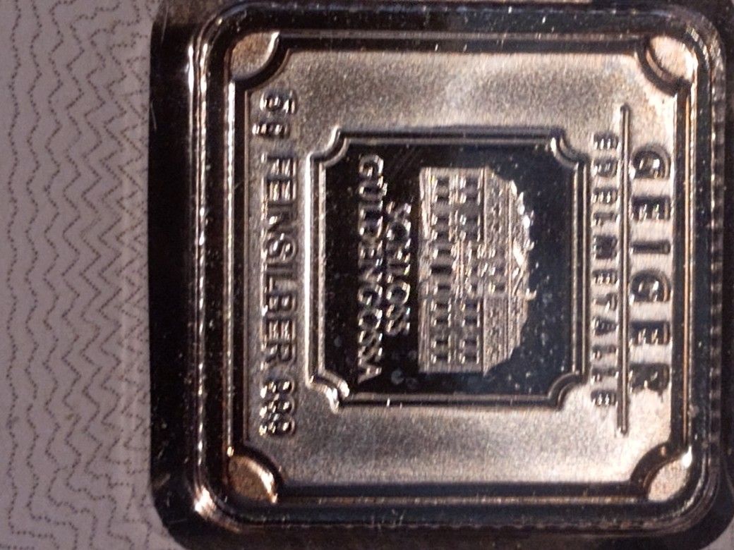 Geiger Original .999 Fine Silver Made In Germany