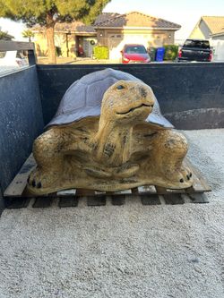 New Large Turtle Made Out Of Cement 