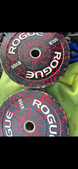 Rogue 55lbs bumper weights