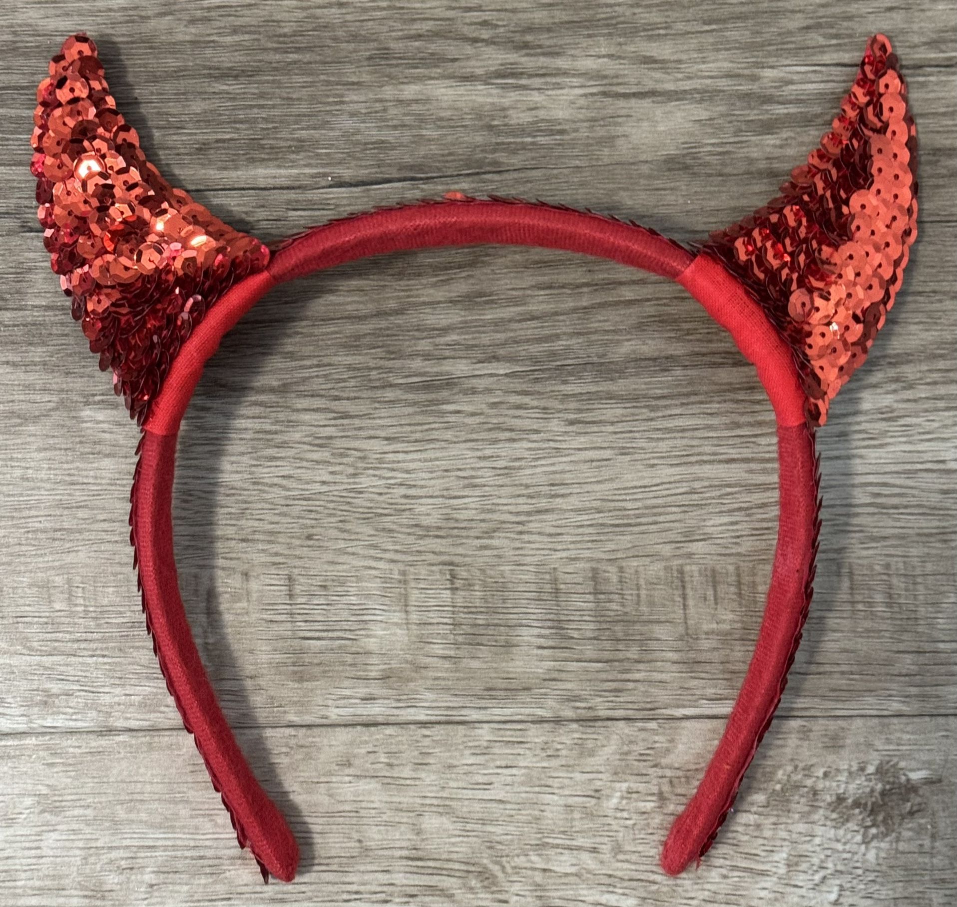 👹 Devil Horns Headband, Sequin Sparkle Horns (brand new)