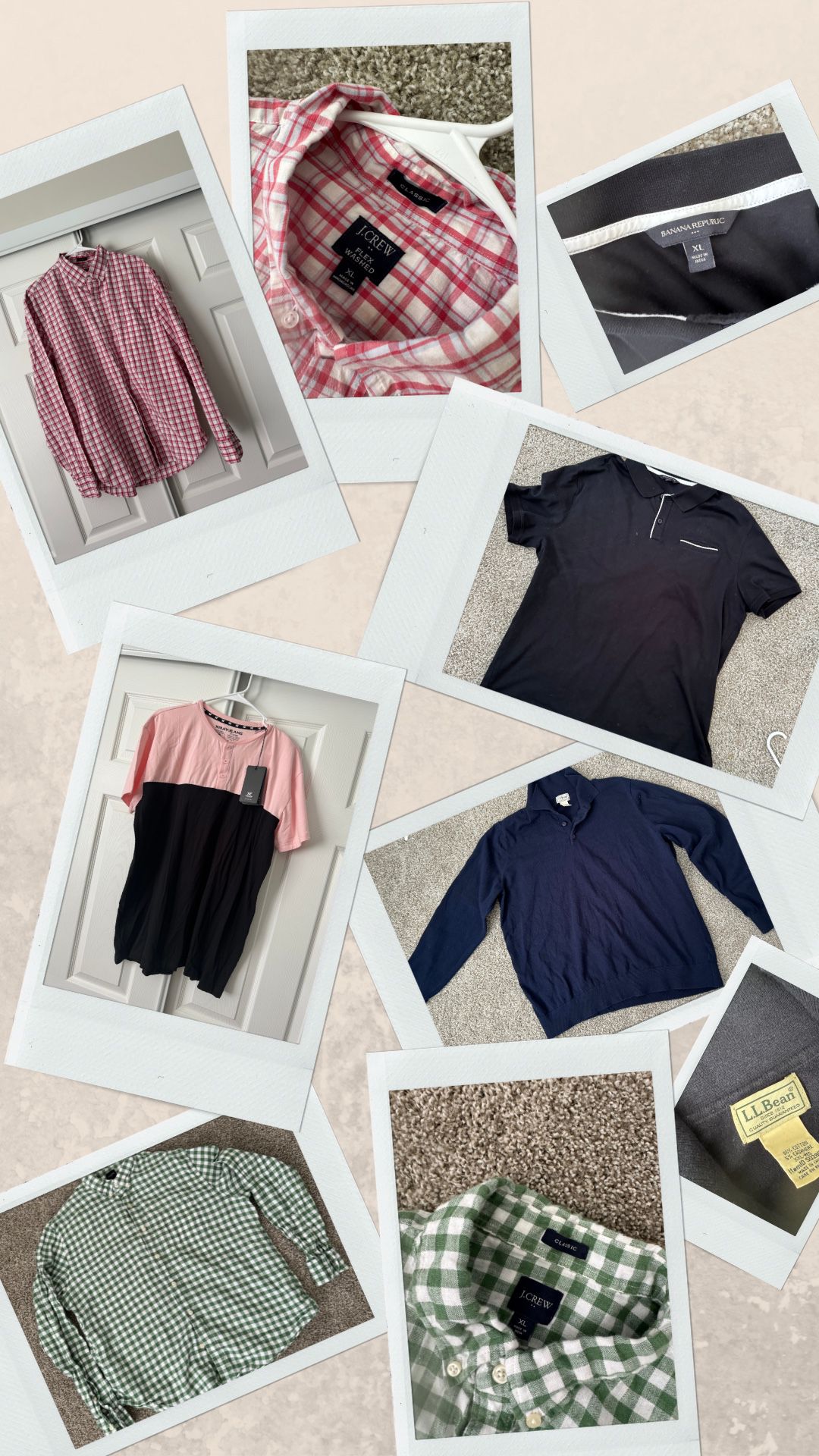 Men’s XL XXL shirt & Sweater Closet Clean out 