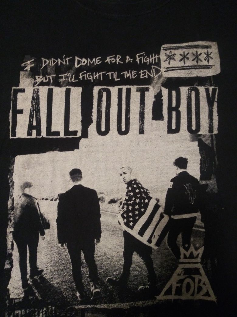 Fall Out Boy concert tour shirt