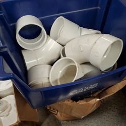 Pipe, fittings, elbows, connectors 4 inch