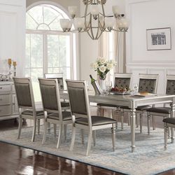 Dining Table Set With 8 Chairs 