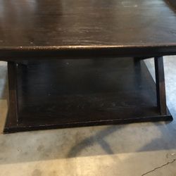 Dark Brown Wooden Table