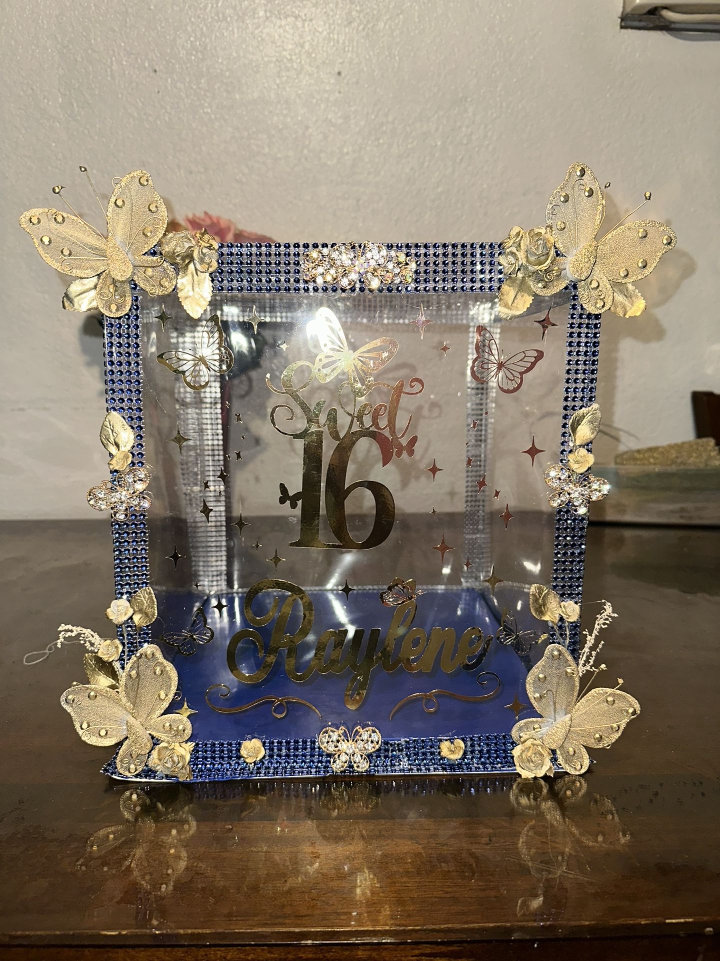 Sweet 16 Money box,crown Pillow And First Heel Box