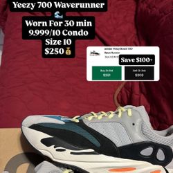 Yeezy 700 Waverunner Size 10