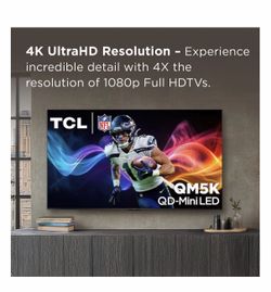 55" Class QM5K Series 4K UHD HDR QD-Mini LED Smart TV with Google TV