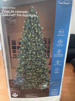 Prelit 9 ft Christmas Tree