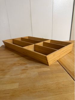 IKEA VARIERA Bamboo Utensil & Cutlery Drawer Organizer Tray