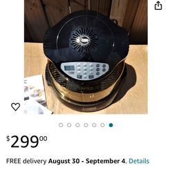 SAVE $230🔥.  XMAS SALE ONLY $75🎄🎄.  NEW 8QT AIR FRYER & INFRARED OVEN IN ONE.  🔥🔥.  FREE CARRYING CASE. AMAZON PRICE $299.99!!   SALE $75 🔥🔥