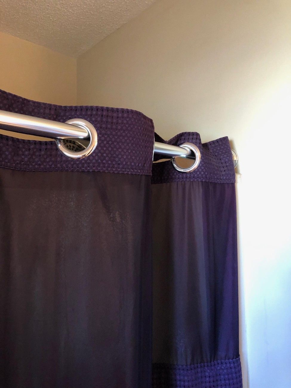 Hookless Brand Waffle Shower Curtain - Purple