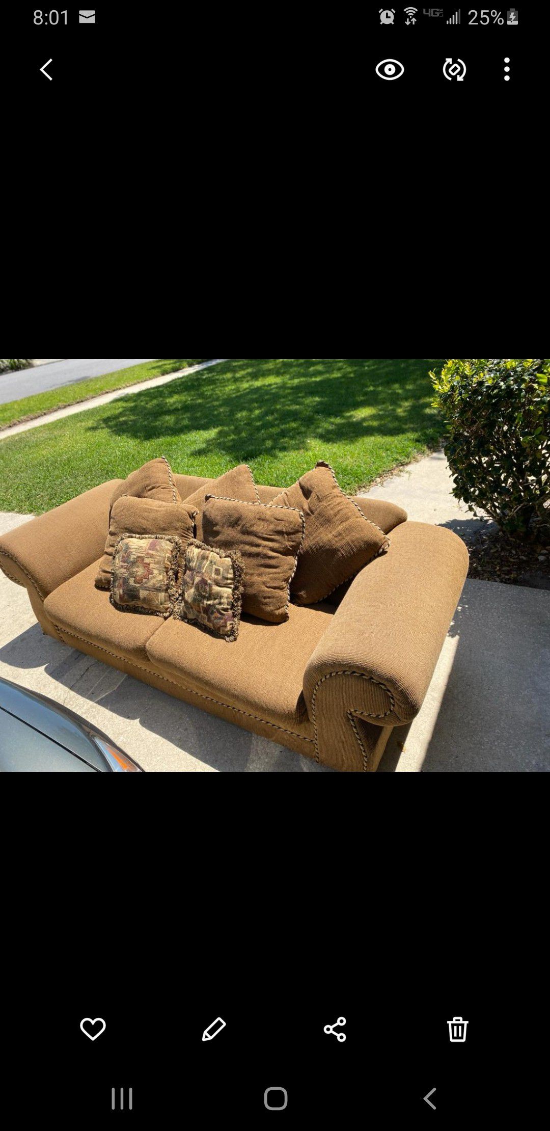 Nice brown couch