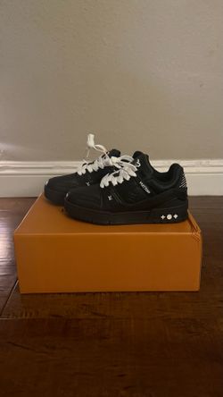 Black/White LV Trainer Sneaker
