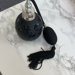 Black Glass Perfume Atomizer