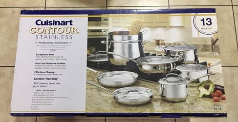 Cuisinart 44-13 Contour Stainless 13-Piece Cookware Set
