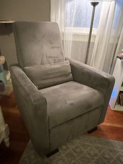 Gray Rocking Chair / Recliner