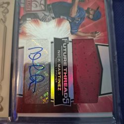 Signed Jersey Nick Maetinez Card 