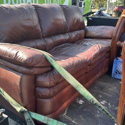 Leather Sofa And Recliner