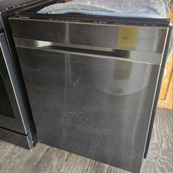 SAMSUNG DARK STAINLESS STEEL DISHWASHER WITH INTERIOR STAINLESS STEEL TOO.....$ 180