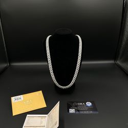 10mm 22” Moissanite Miami Cuban Chain