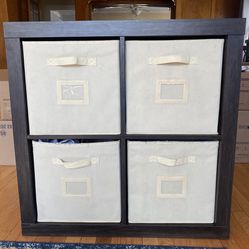 Sauder Stow-Away 4-Cube Organizer Storage