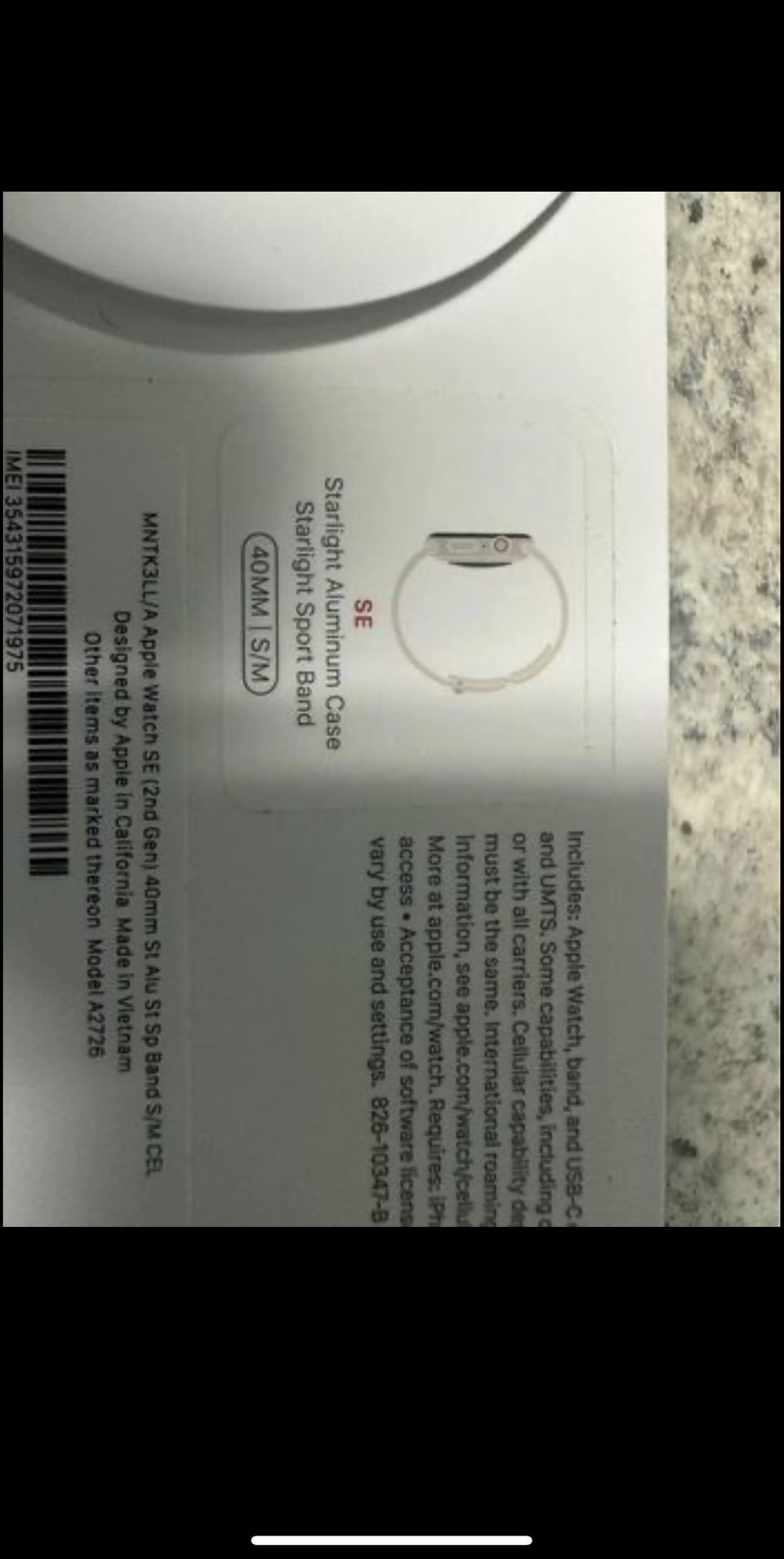 Apple Watch SE 2nd Gen Cellular