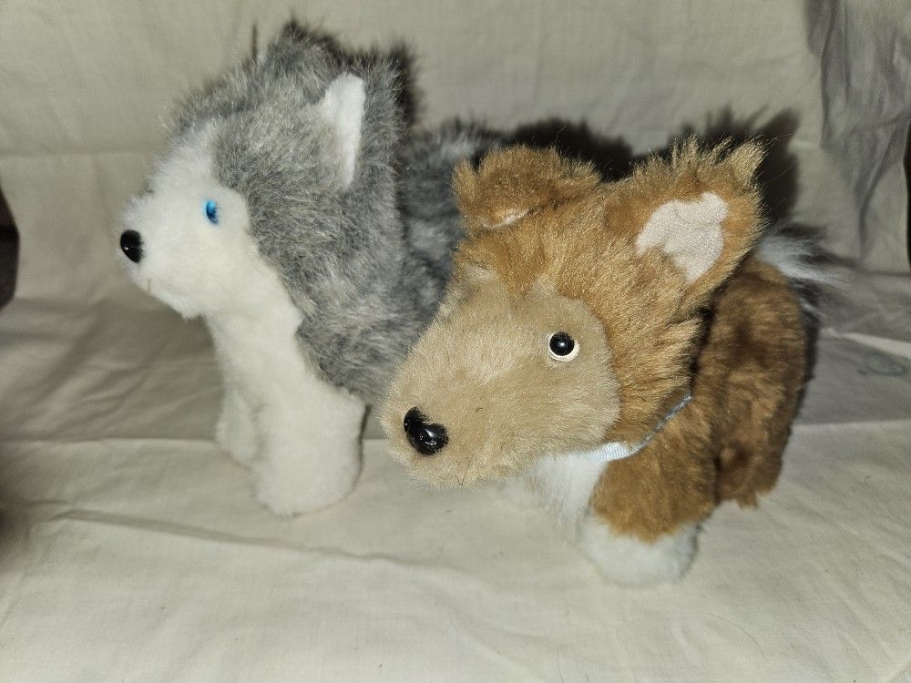 2 American Girl Plush Dogs