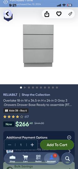 Brand New Grey Cabinet