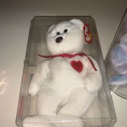 RARE 1993 Valentino beanie Baby Bear With Errors And Brown Nose