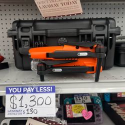 Drone With Landing Gear And Box