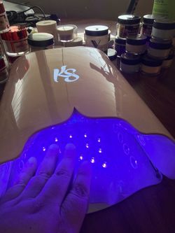 Kiara sky Beyond Pro Rechargeable LED Lamp II Pink. & Nail drill