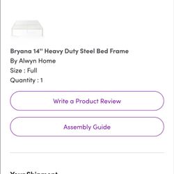 Brand new FULL SIZE FRAME 