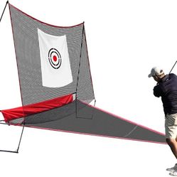 Golf Practice Net: 10x8ft Heavy Duty for Yard Driving Garage Home Use Adults Golfers with Ball Tee Turf Mat Cap