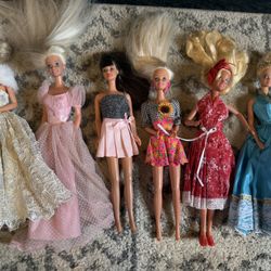 6 Vintage Barbies From The 90’s 