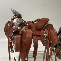 Nueva Montura Charra De Cuero Con Fuste Plates do
