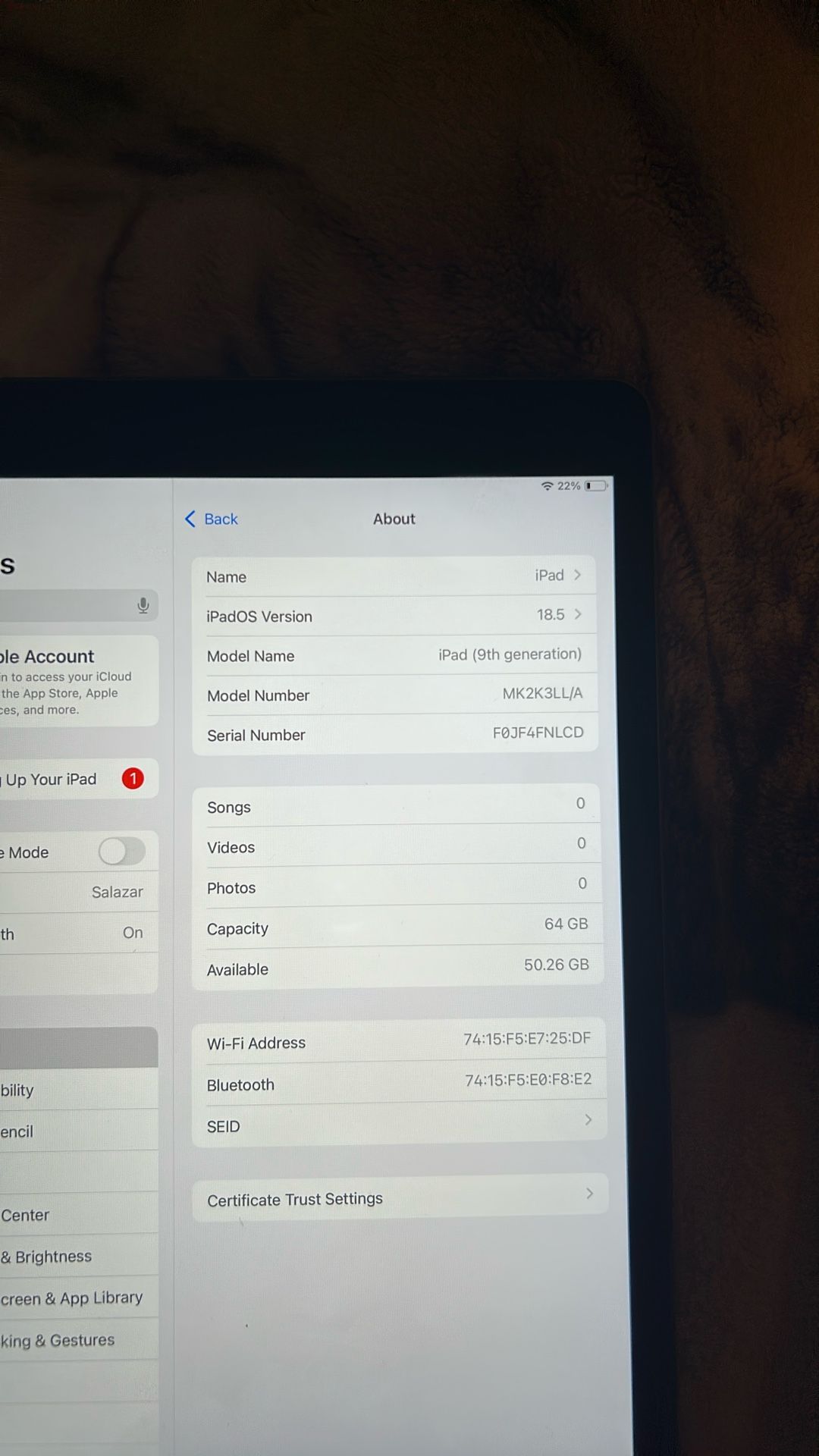 iPad 9th Generation