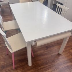 Kids Pottery barn craft table