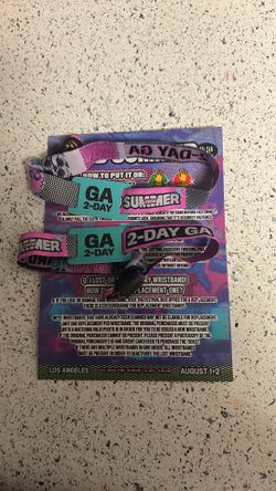 2-DAY GA HARD SUMMER WRISTBANDS
