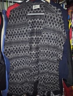 Medium Jeffrey & Diva Open-Front Knit Cardigan