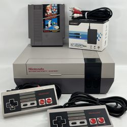 Nintendo NES Console With Mario Game Cartridge Original