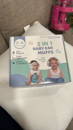 2-in-1 Baby Ear Muffs Ages 0–4