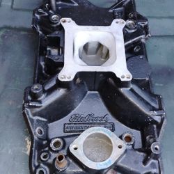 Elderbrock Street Master 318 Intake Manifold 4 Barrel SBM Mopar La 