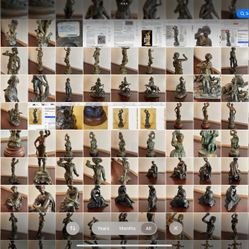 Elegant silver-plated assorted statues and 18th-century sculptures that capture beauty and artistry.