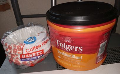 New Folgers Breakfast Blend Coffee with Filters