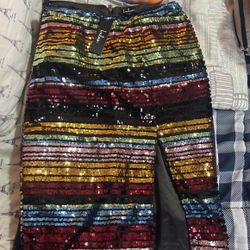 Lulus Sequin Skirt Medium 