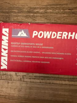 Yakima PowderHound 6 Ski & Snowboard Roof Rack with SKS Locks