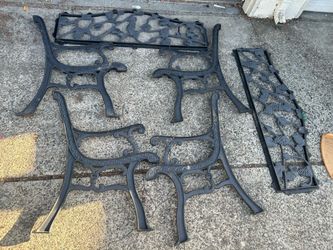 Bench Frames - Metal Garden Patio Bench Frames